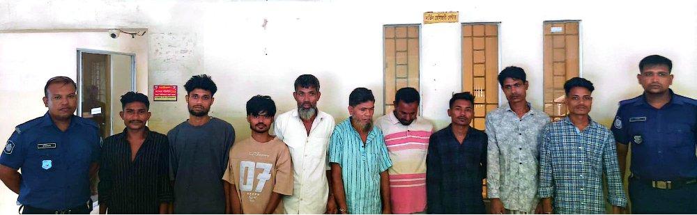 চকরিয়া থানার বিশেষ অভিযানে গ্রেফতার ৯